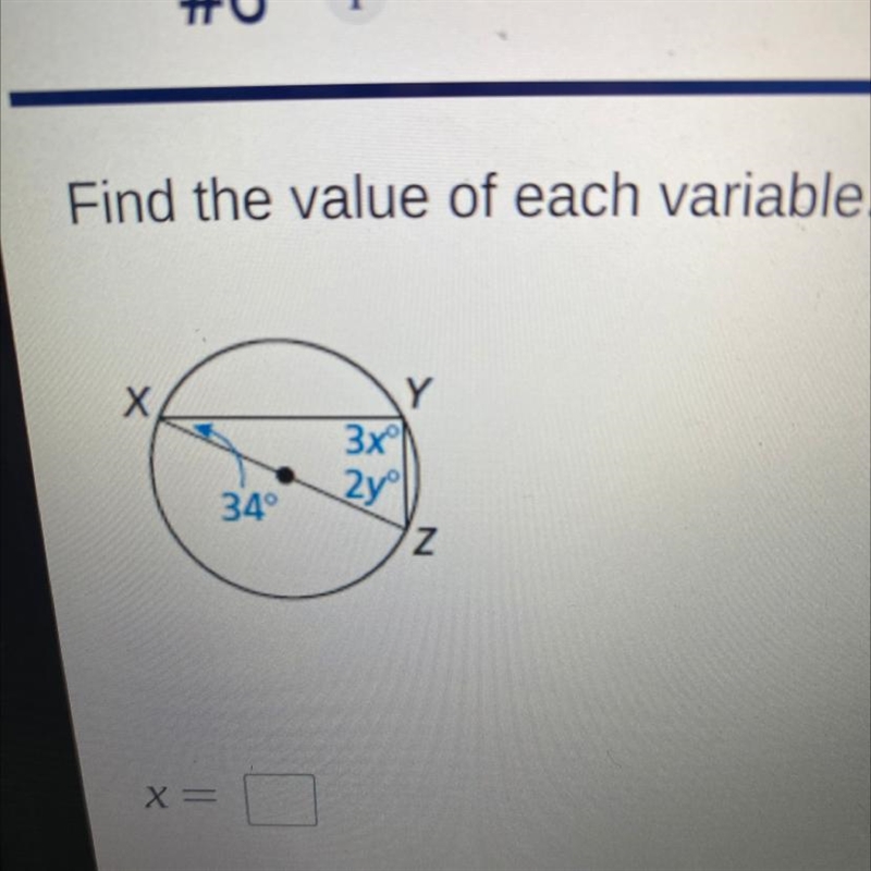 Find the value of each variable X and Y-example-1