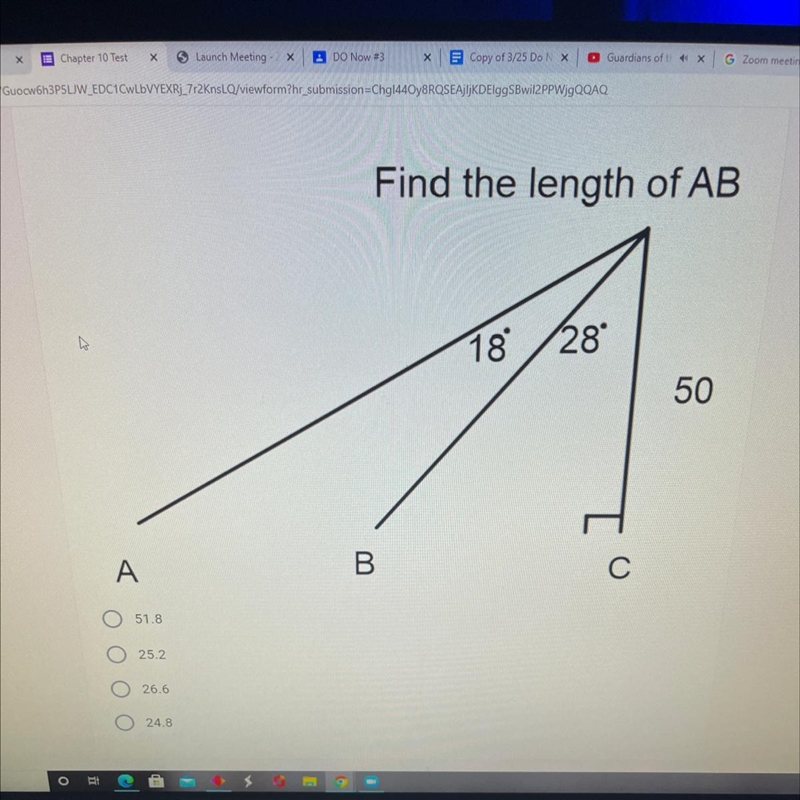 Find the length of AB-example-1