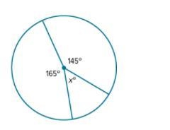 Find the value of x? LESSON Measuring Angles and Arcs Explain your reason-example-1