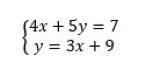 Solve the system using substitution System of equations Blank 1) What variable in-example-1