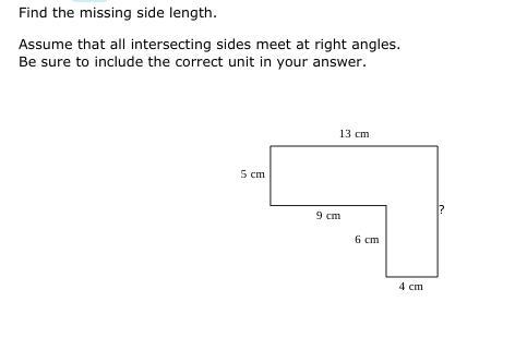 Finding the missing length in a figure-example-1