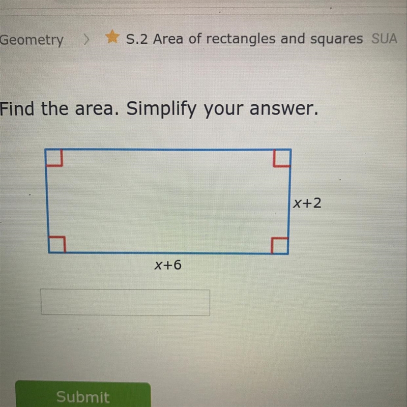 Find the area. Simplify your answer.-example-1