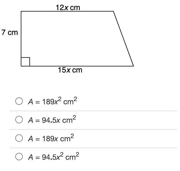 HURRY!!!! NO SPAM!!!! Identify the area of the trapezoid.-example-1