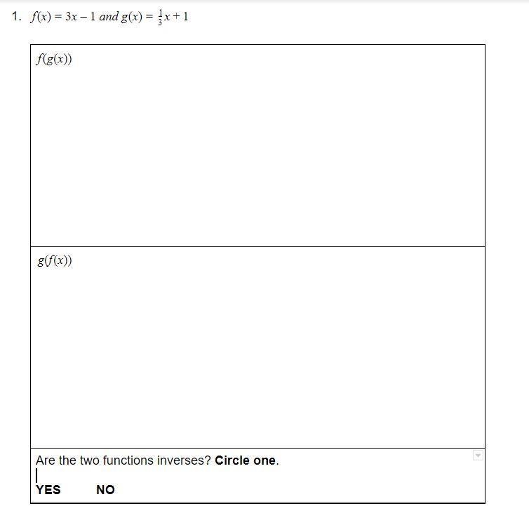 PLEASE HELP ME (it's for my math HW Verifying Inverse Functions)-example-1