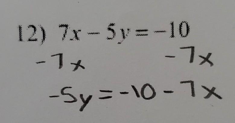 Determine the slope for the equation. I started it but got stuck​-example-1