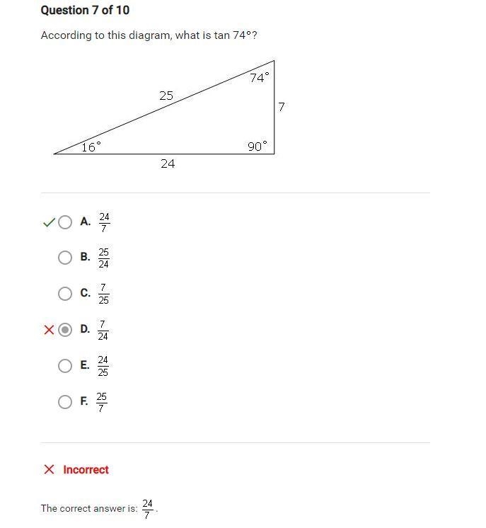 Why am i wrong? Trigonometric Ratios. Real answers only!-example-1