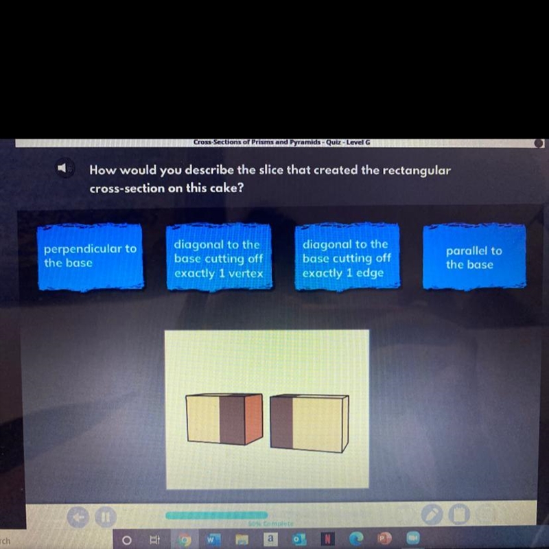 How would you describe the slice that created the rectangular cross-section on this-example-1