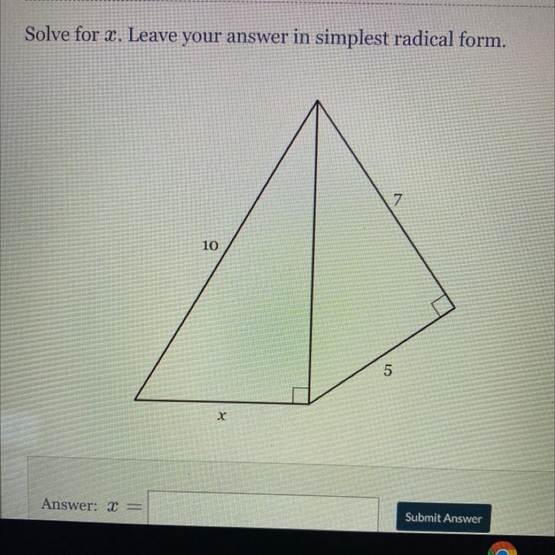 Solve for x. Need help ASAP-example-1