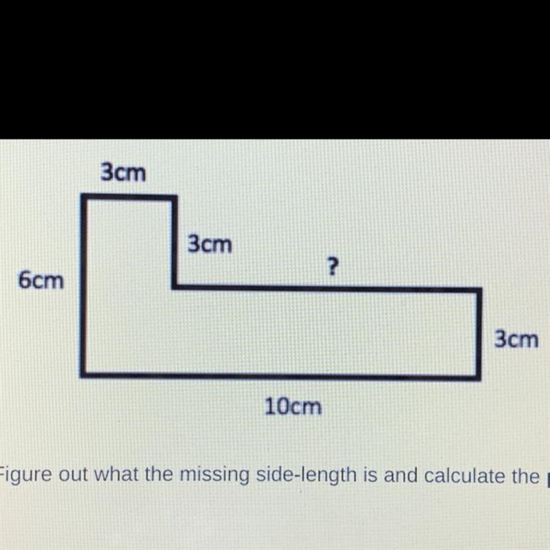 The perimeter is 25cm 32cm 29cm-example-1