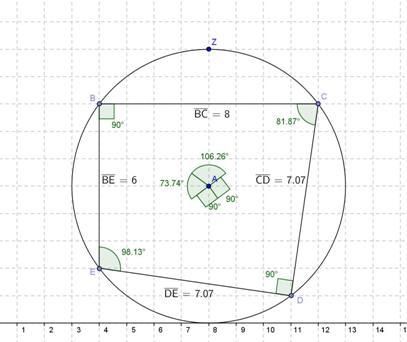 Once again, move points C, D, and E on the circle, and complete the table below. This-example-1