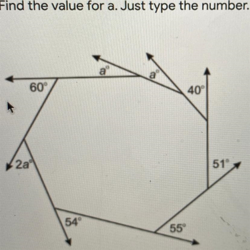 Find the value for a.-example-1