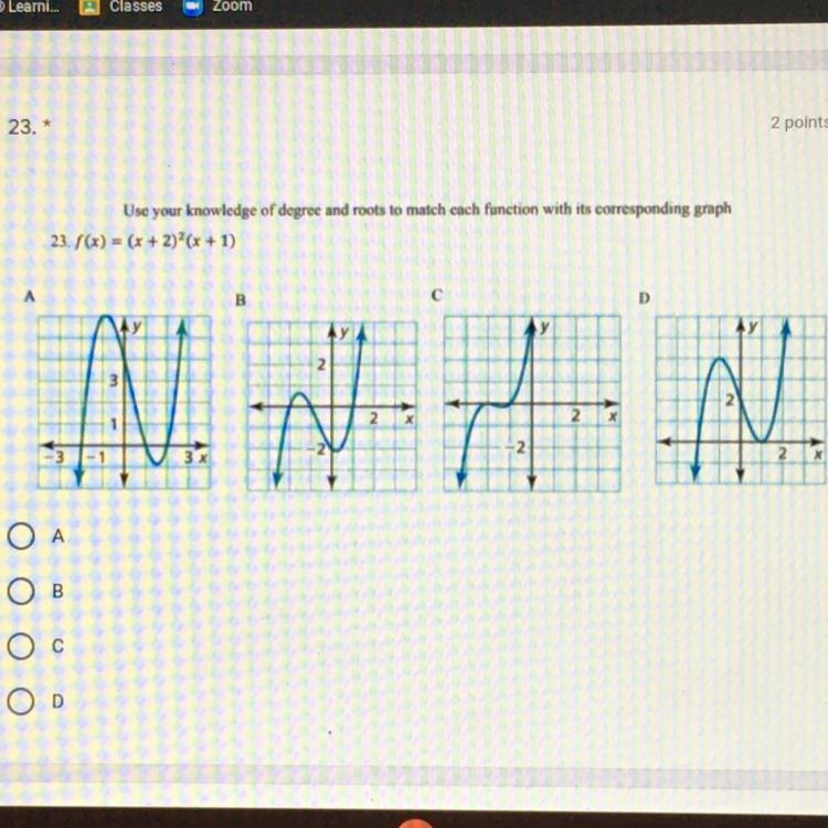 Match function with its corresponding graph-example-1