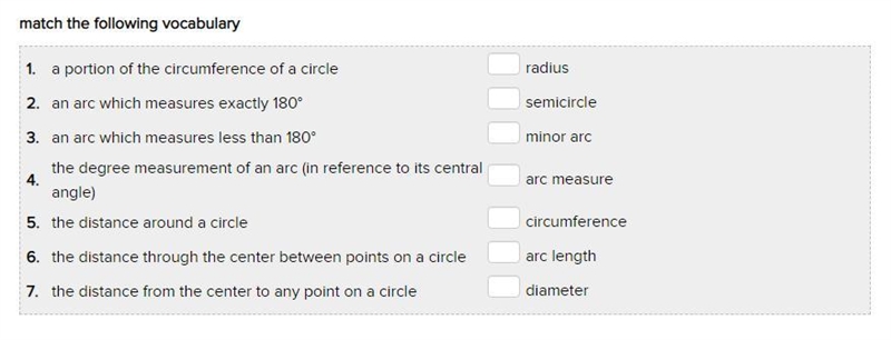 (100 PTS!!) Match the following vocabulary-example-1