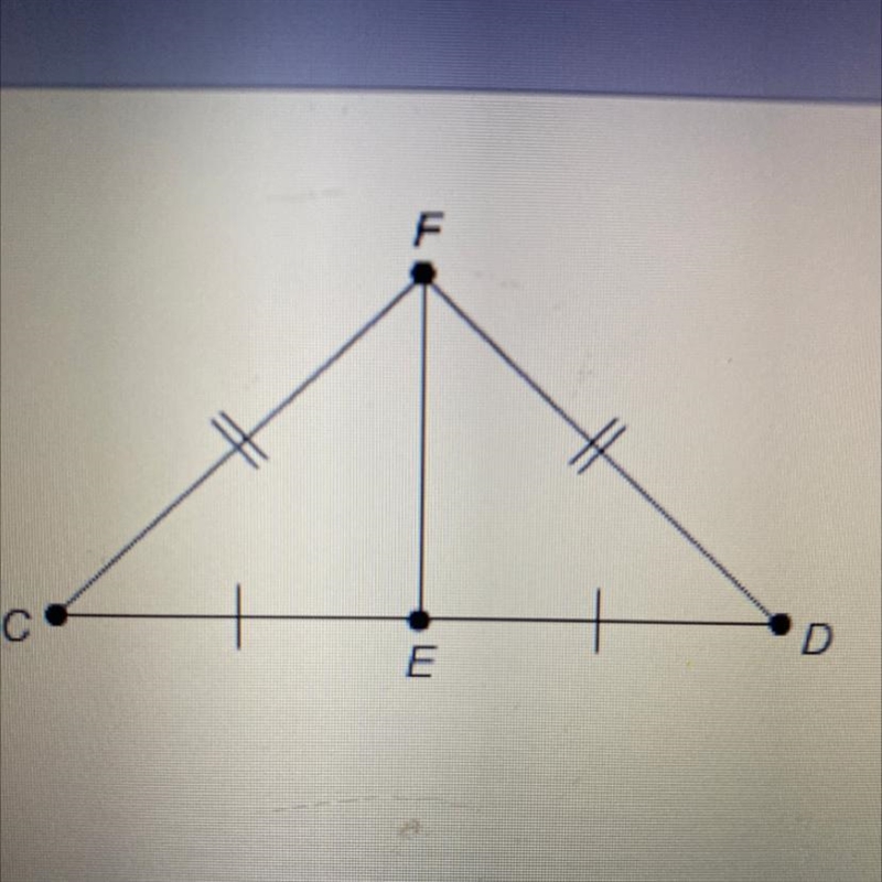 Which postulate or theorem proves that CFE and DFE are congruent? OSSS Congruence-example-1