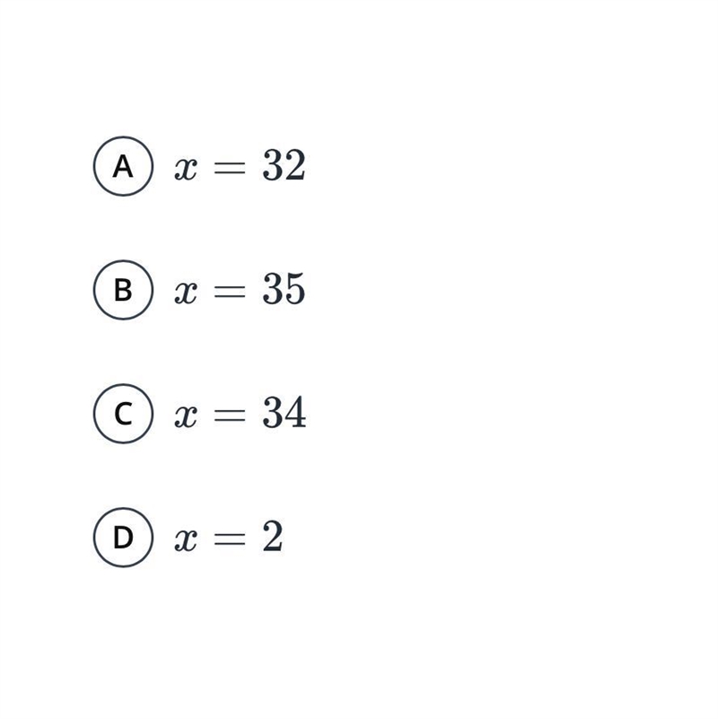 Which value of x makes the inequality 1/4x < 8 true?-example-1