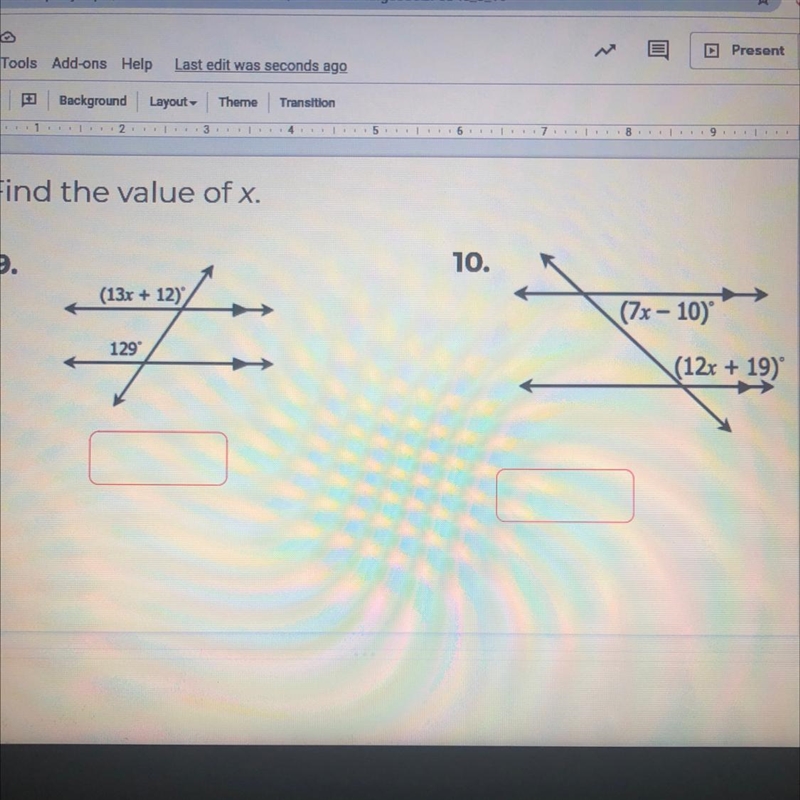 ￼Find the value of x (LAST QUESTION)-example-1