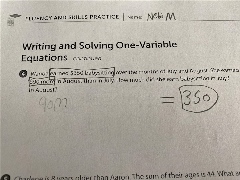 can someone pls help me with solving one variable expressions pls show your work too-example-1