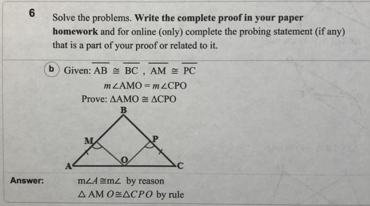 solve the problems. write the complete proof in your paper homework and for online-example-1