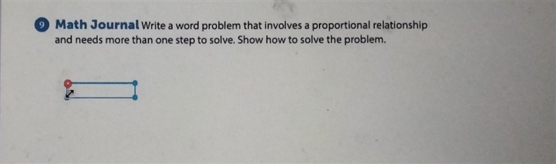 I WILL GIVE BRAINLESS) Math Journal Write a word problem that involves a proportional-example-1