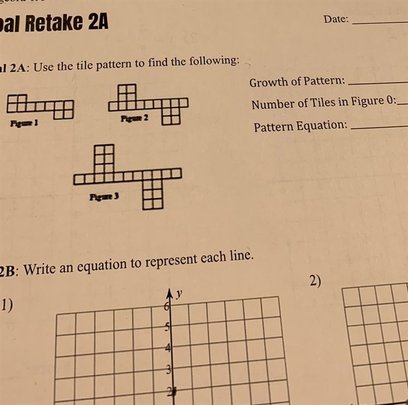 Pls help with growth of pattern, number of tiles in 0 and pattern equation-example-1