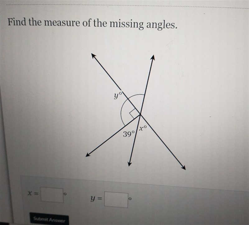 Find the measure of the missing angles ​-example-1