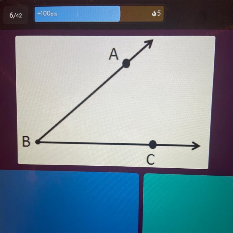 Which point is the vertex? C B A None of the above-example-1