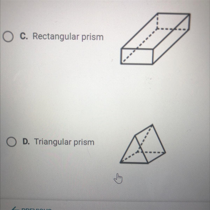 Which solid has the net shown? A. Triangular pyramid B. Square pyramid C. Rectangular-example-1