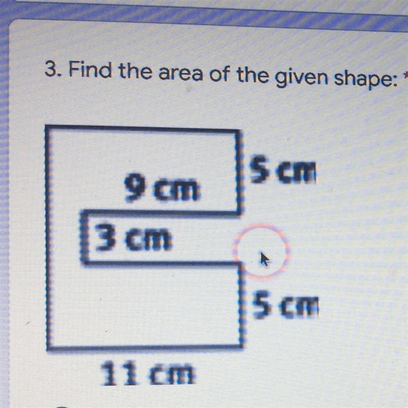 Please help me, I’m struggling. A: 116 square cm B: 106 square cm C: 143 square cm-example-1