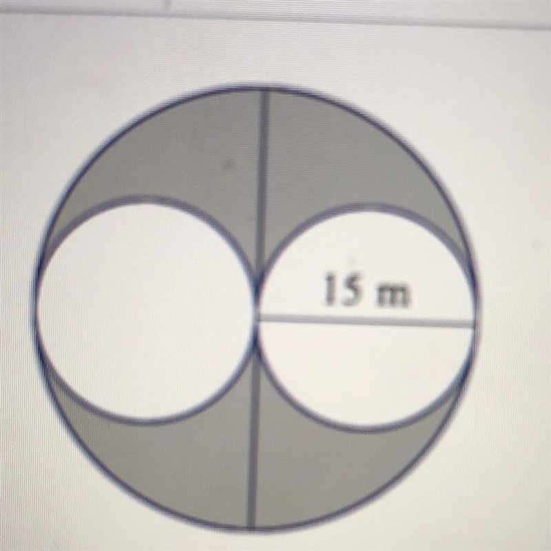 QUICK Find the area of the shaded region. Use 3.14 for pi.-example-1