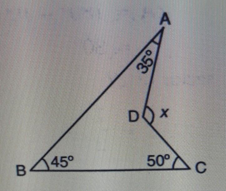 Find 'x' in the following ​-example-1