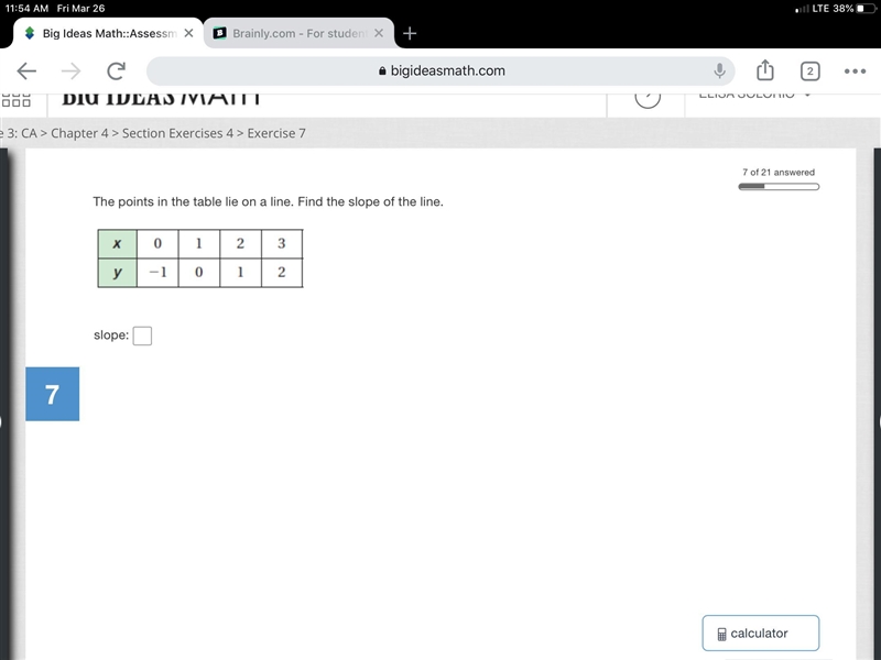 Find the slope of the line-example-1