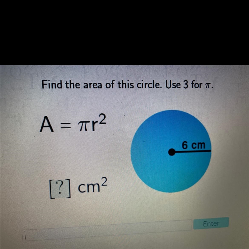 What is the area for the circle?-example-1