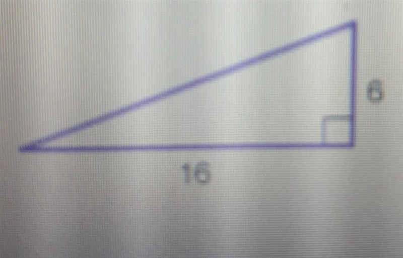 What is the area of the right triangle below? A. 96 sq. units B. 11 sq. units C. 22 sq-example-1