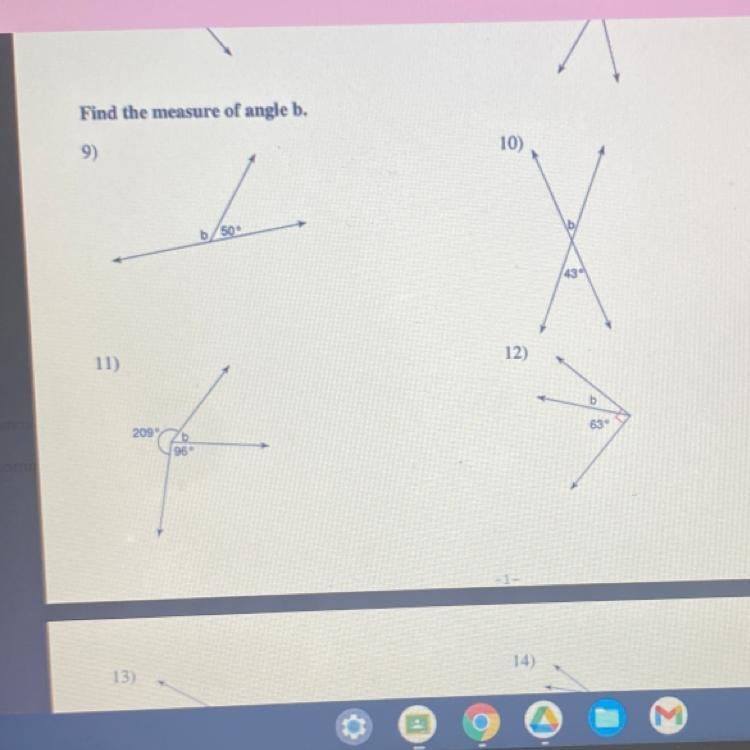 Find measure of angle b-example-1