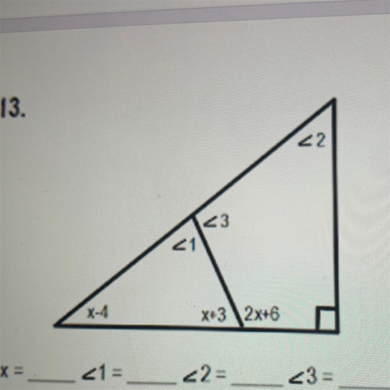 What is each measure and what does x equal-example-1