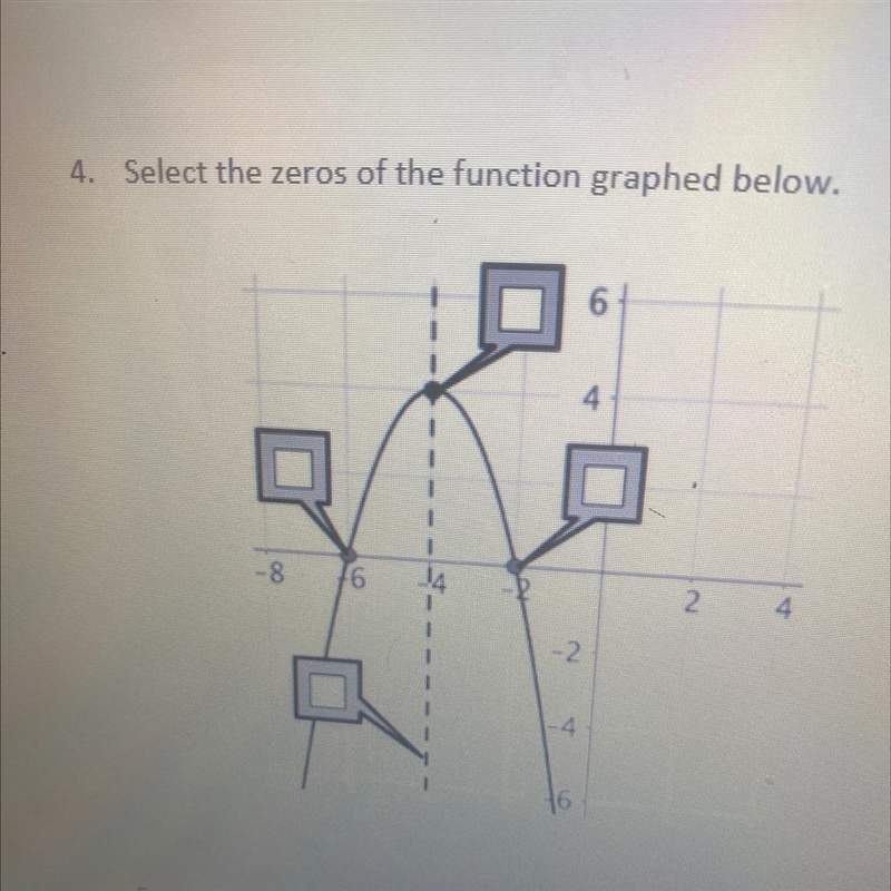 Select the zeros of the function-example-1