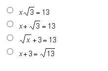 Which of the following is a radical equation?-example-1