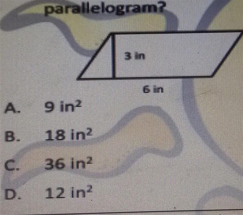 What is the area of this parallelogram? 98 pionts answer it no links please ​-example-1