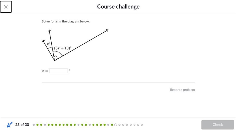 Solve for x on the diagram below-example-1