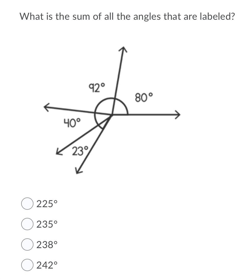 What is the sum of all the angles that are labeled?-example-1