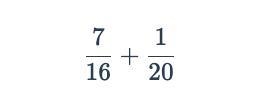 Evaluate the expression shown below and write your answer as a fraction in simplest-example-1