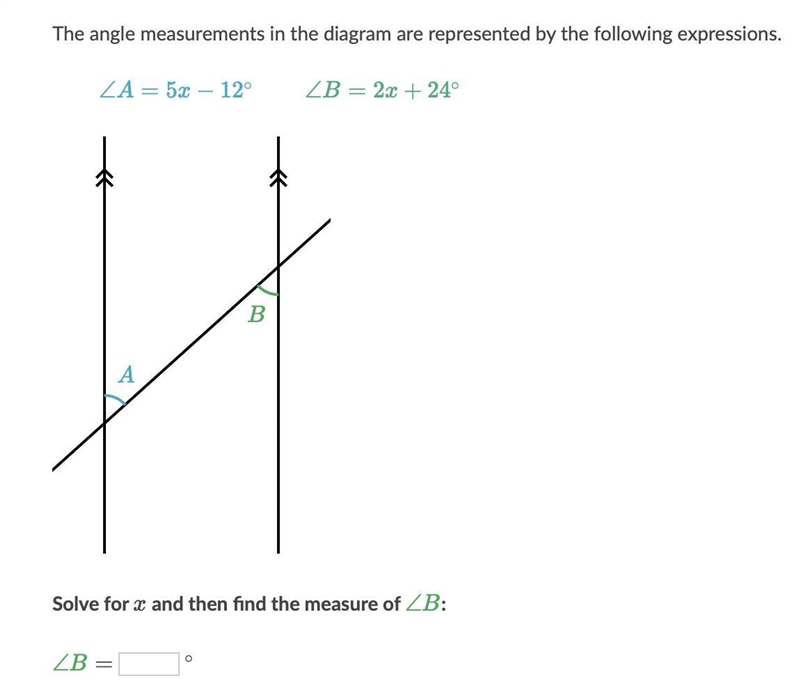 The angle measurements in the diagram are represented by the following expressions-example-1