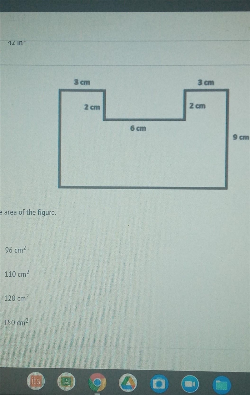 Find the area of the figure​-example-1