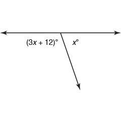 17. The figure shows how one path intersects another path in a park to form two angles-example-1