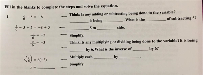 Fill in the blanks to complete the steps and solve the equation in the image attached-example-1