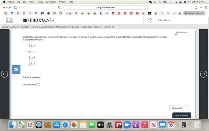 Students in a science class are divided into 6 equal groups with at least 4 students-example-1