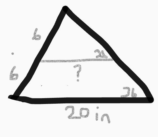 if possible,find the missing side length labeled with a question mark. if not possible-example-1