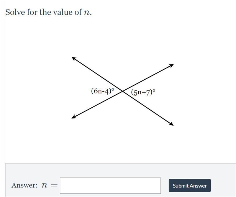 I NEED HELP FAST! Solve for the value of n.-example-1