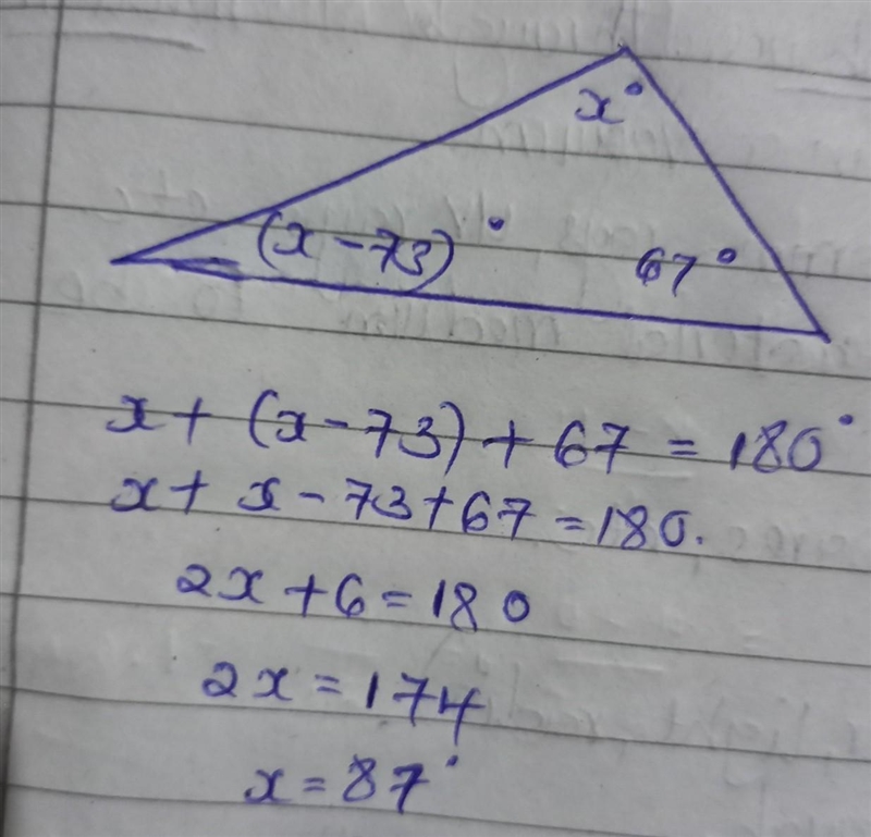 Referring to the figure, find the value of x-example-1