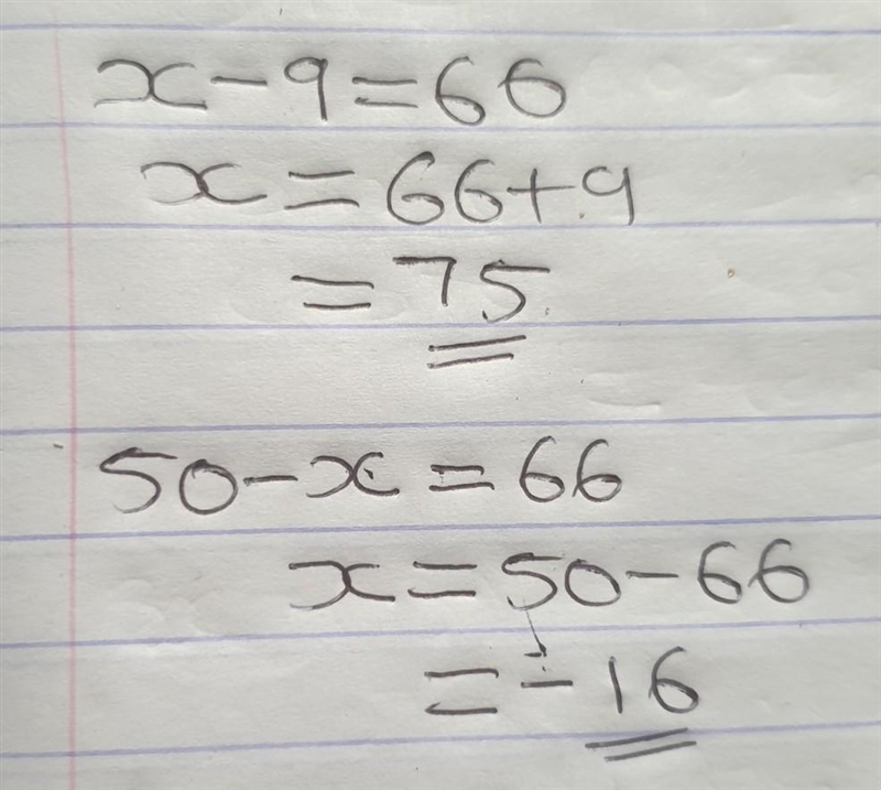 Consider the following 8 numbers, where one labelled x is unknown. 50, 22, 42, x, 30, 42, 9, 23 Given-example-1